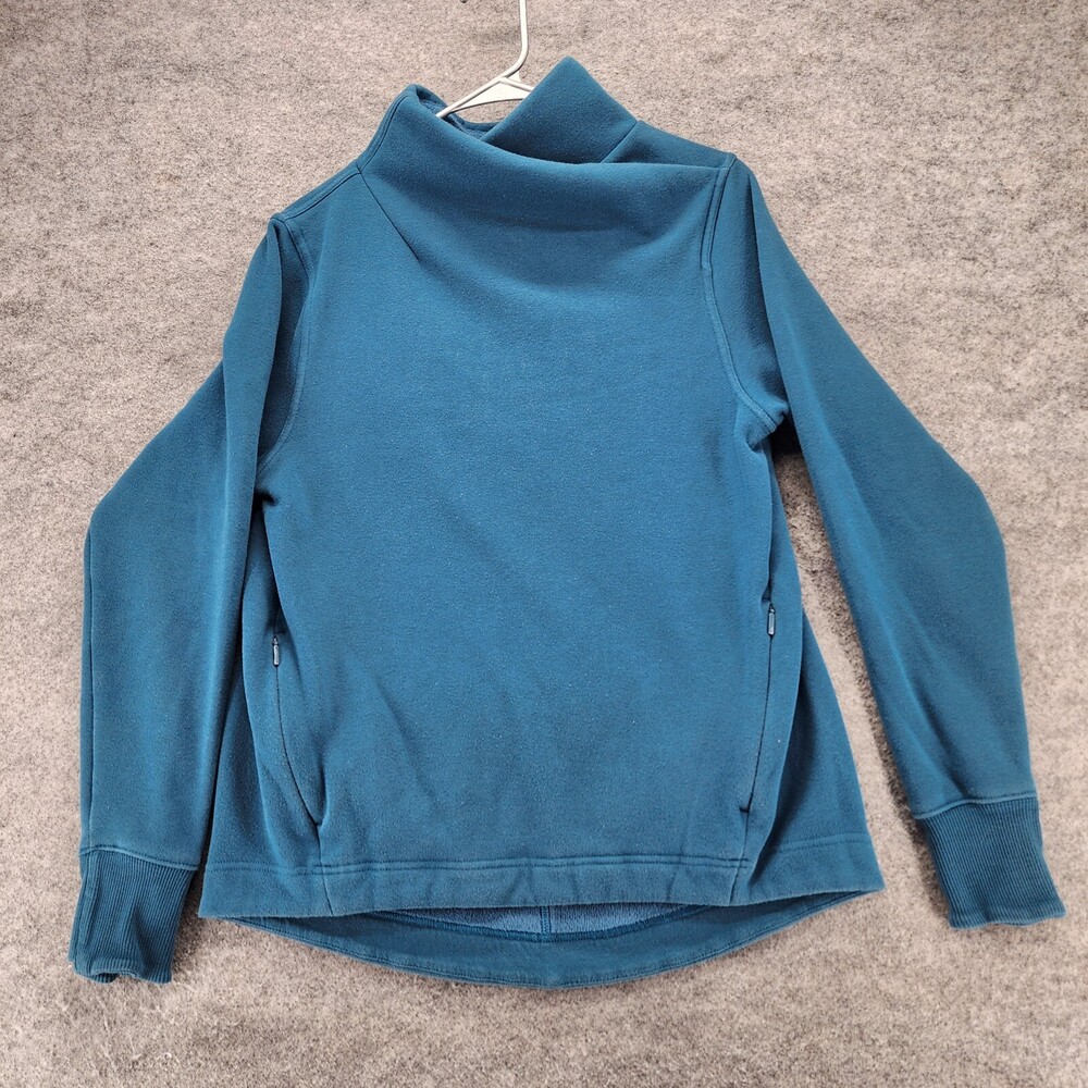 Athleta Sweatshirt Womens Small Cozy Karma Long Sleeve Blue Dri Fit